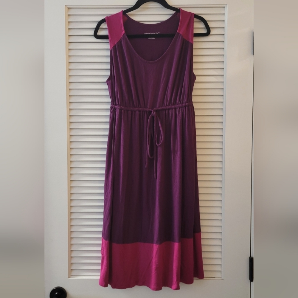 Liz Claiborne- (Maternity) Pink & Purple Sleeveless Dress